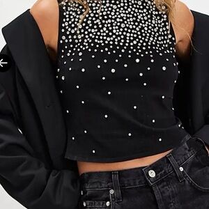 Free People Disco Cowgirl Knit Top